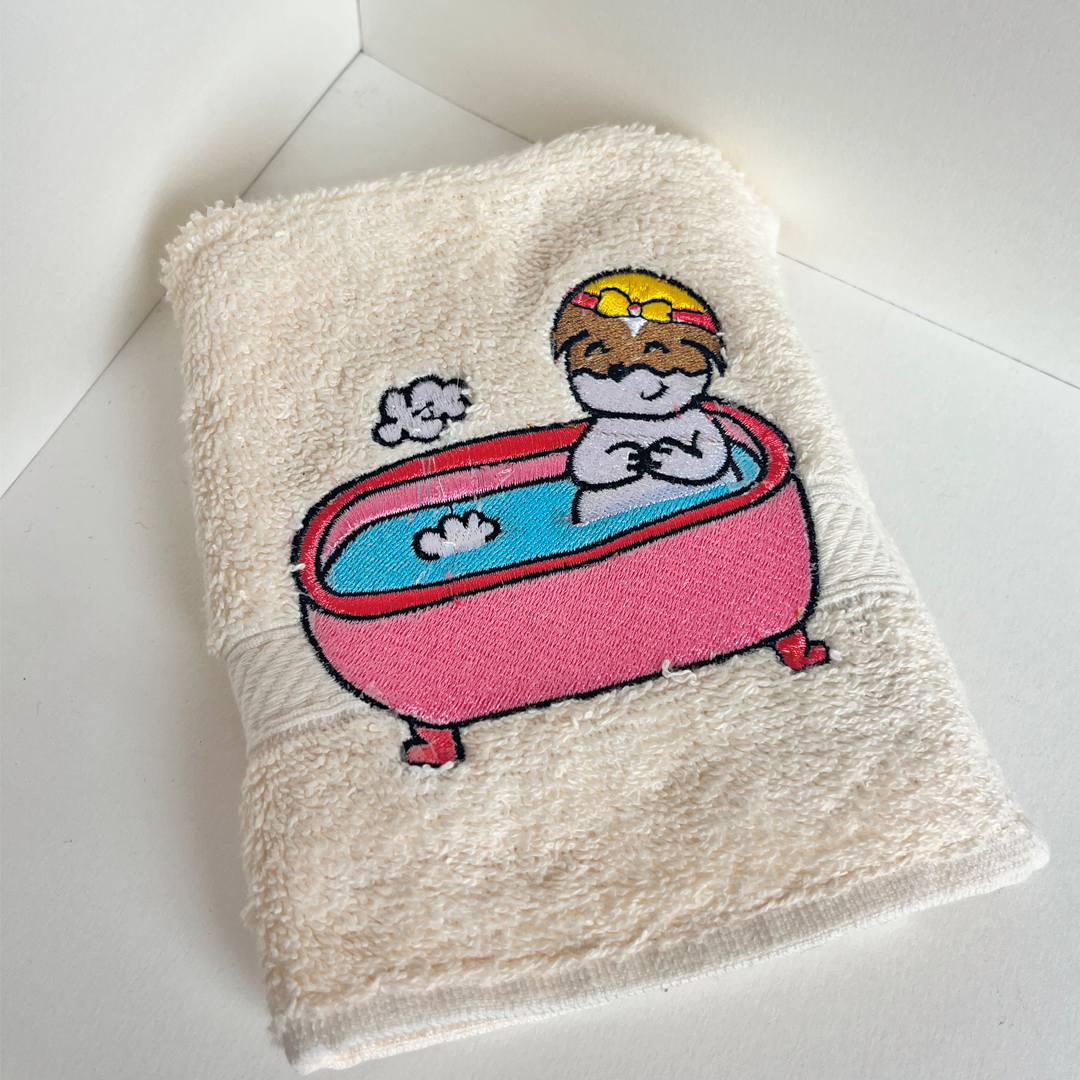 "Bonita in the bathtub"