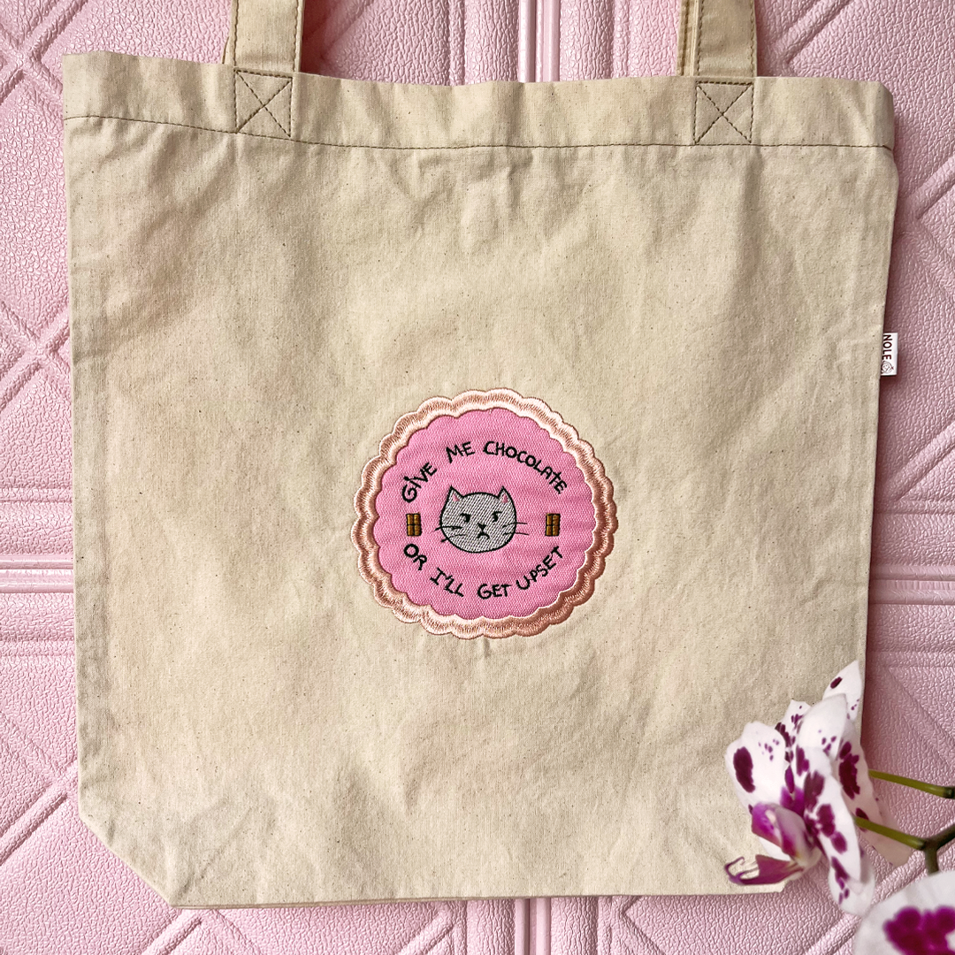 Totebag Tocuyo "Donne-moi du chocolat"