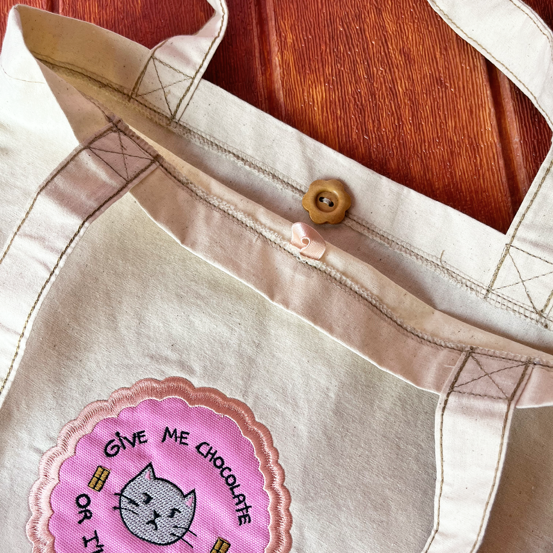 Totebag Tocuyo "Donne-moi du chocolat"