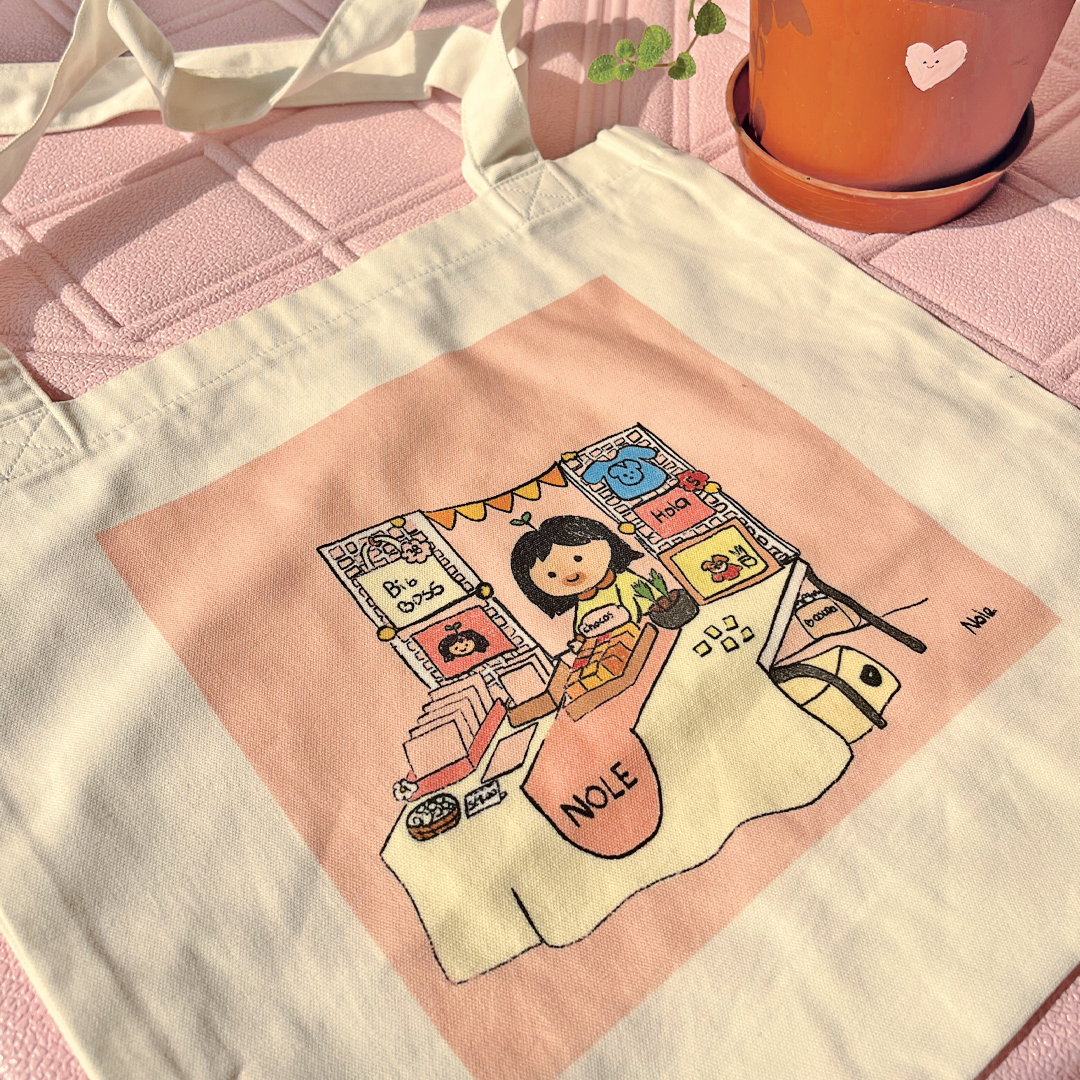 Totebag Canva "Nole Kawaii"