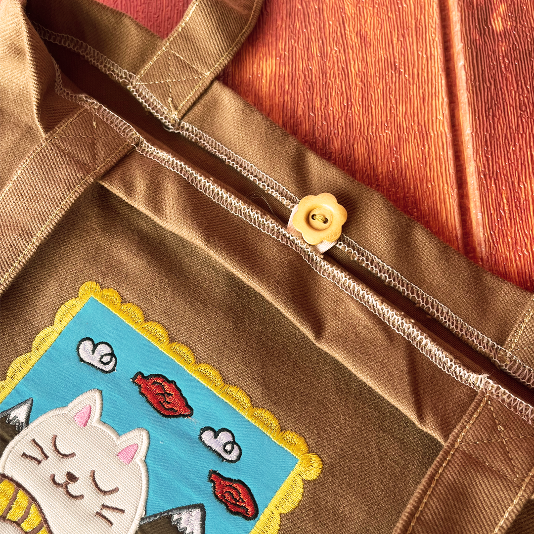 Totebag "Gato en la montagne"