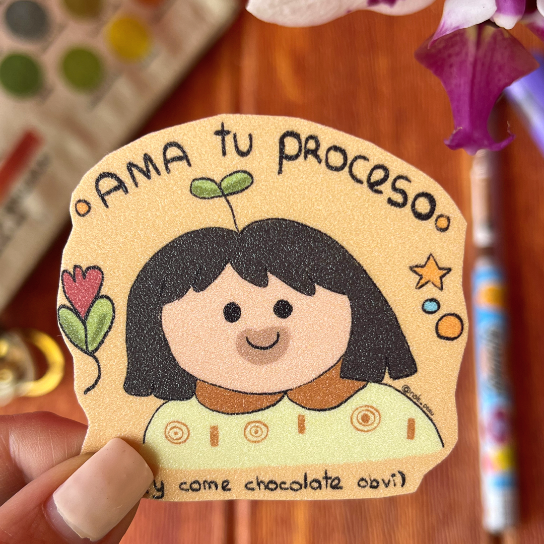 Autocollant "Amando tu proceso"