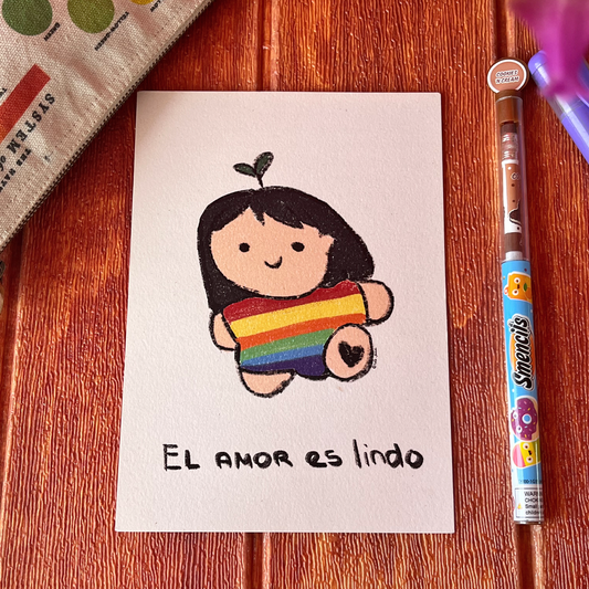 Imprimer A5 « El amor es lindo »