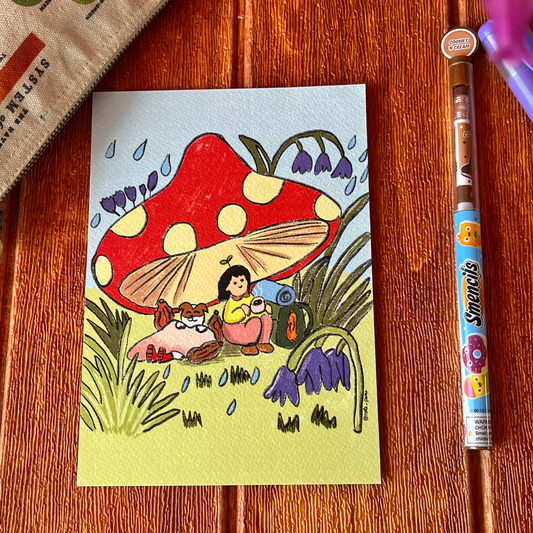 Print A5 "Magic mushroom"