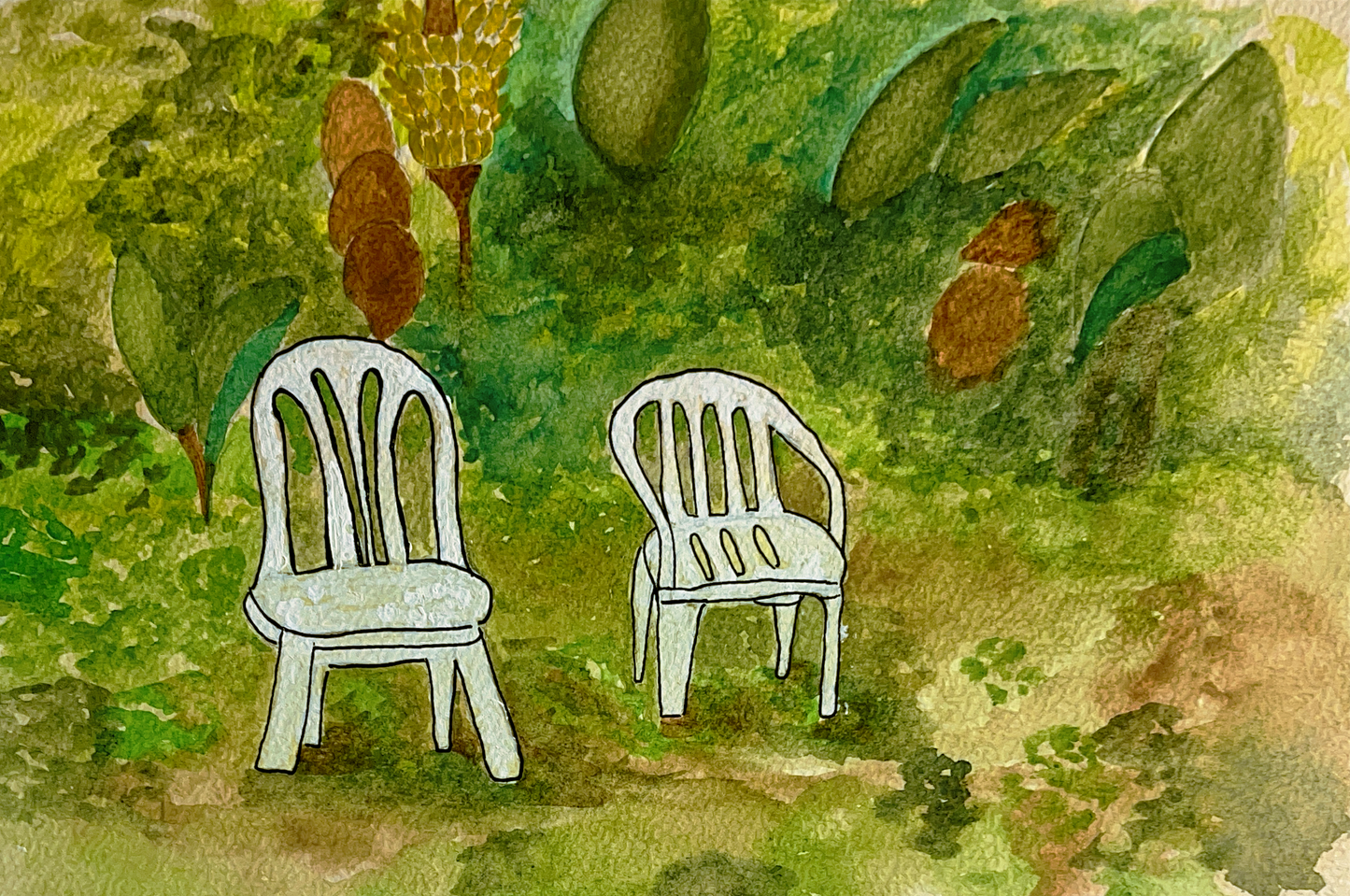 Nole chairs in the forest