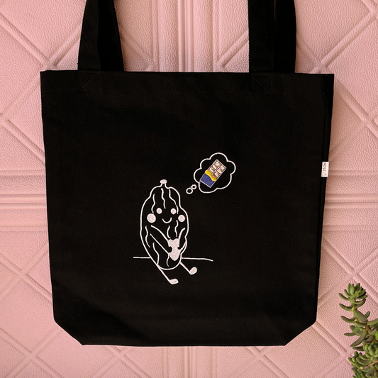 Zipper totebag "Dreamer cacao"